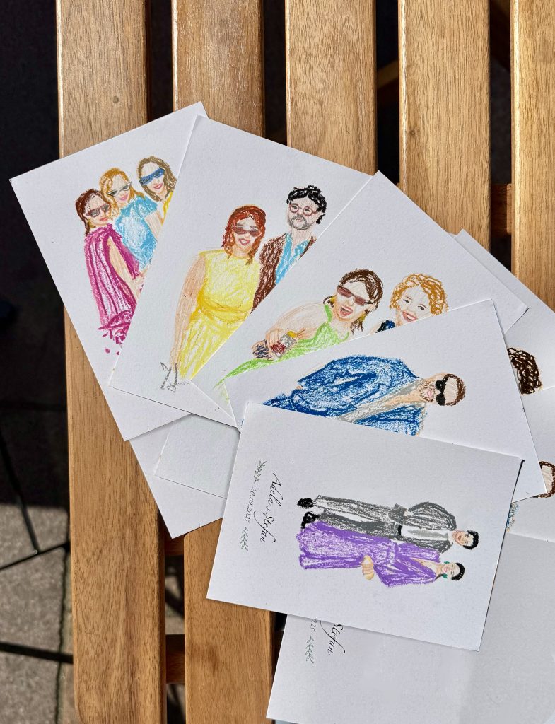 live wedding art