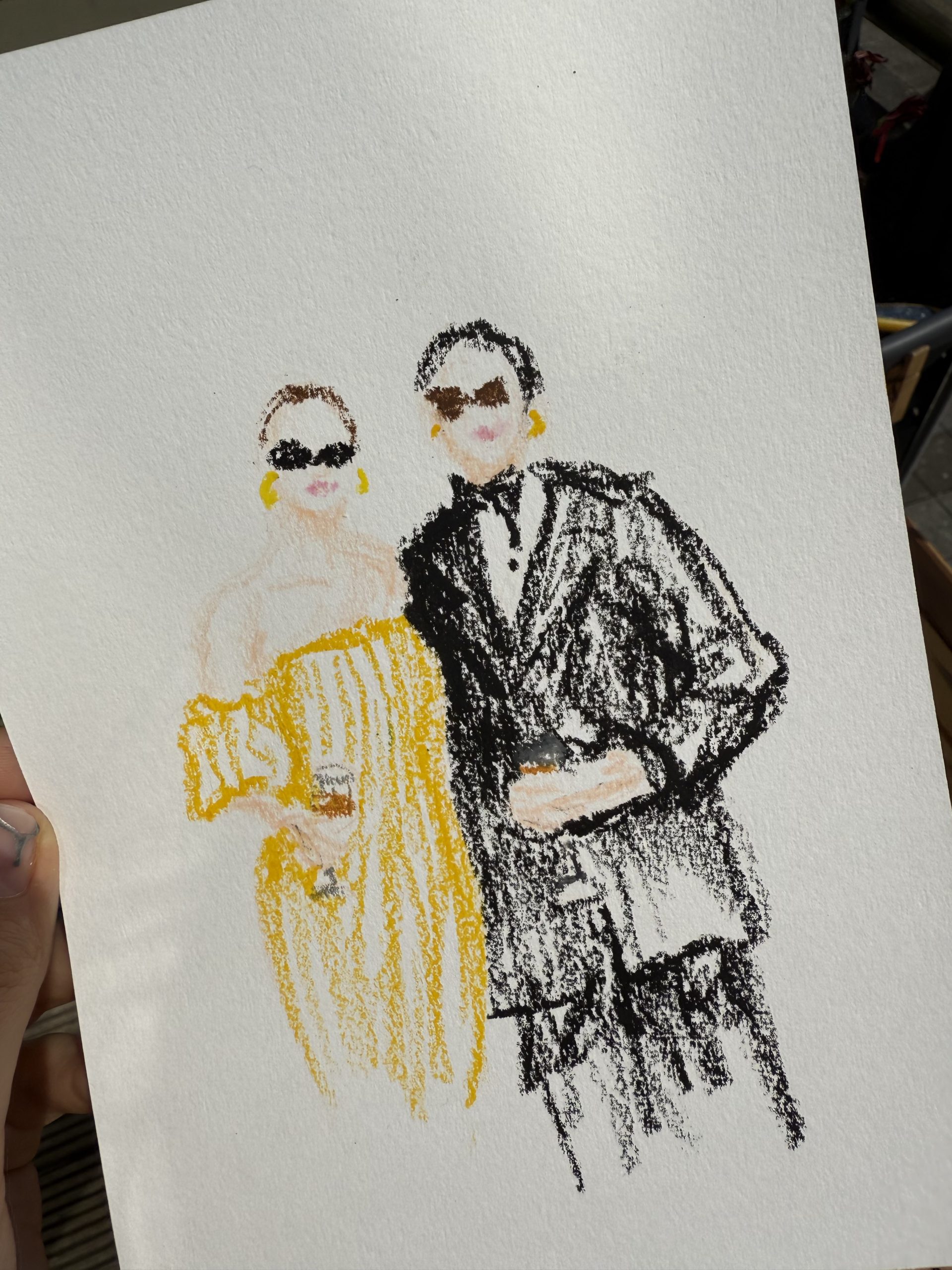 Illustration materials at a live event